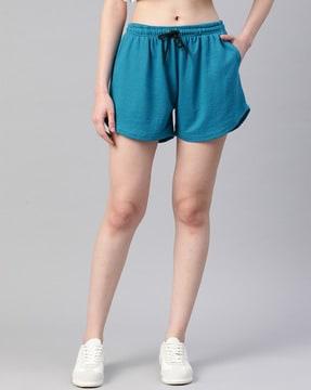mid rise knitted shorts