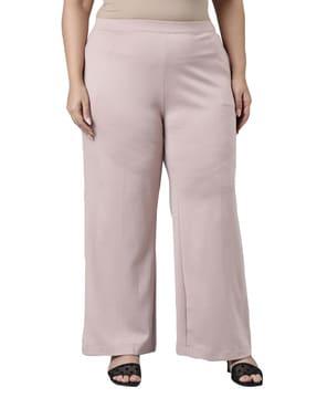 mid rise non-stretchable pants