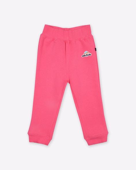 mid-rise outdoor joggers with brand applique