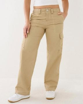 mid-rise oversized cargo pants