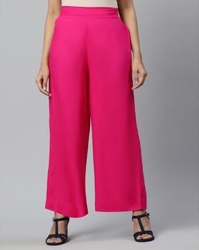 mid-rise palazzos with semi-elasticated band