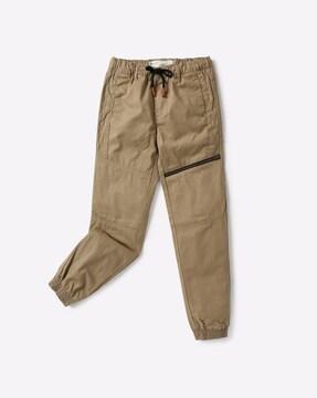 mid-rise panelled jogger pants