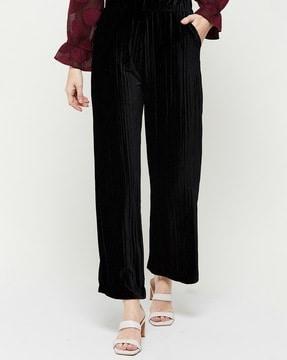 mid-rise pants with insert pockets