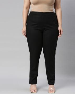 mid-rise pencil pants