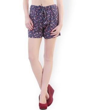 mid-rise printed shorts