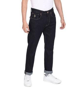 mid-rise relaxed fit jeans