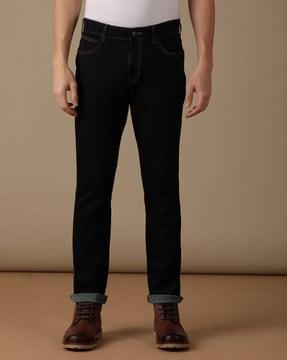 mid-rise relaxed fit jeans