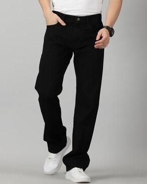 mid-rise relaxed fit jeans