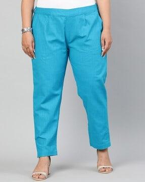mid rise relaxed fit trousers