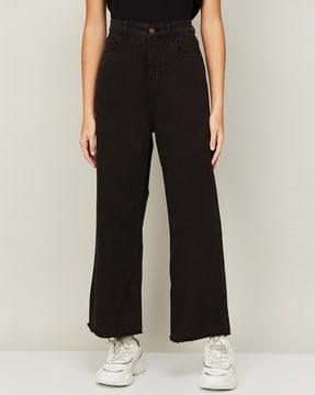 mid-rise relaxed jeans