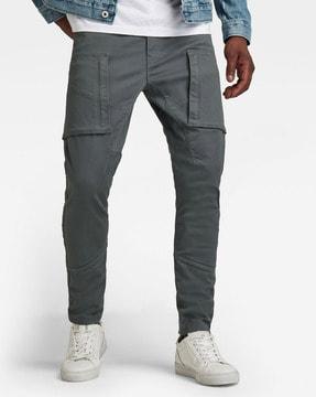 mid-rise skinny fit cargo pants