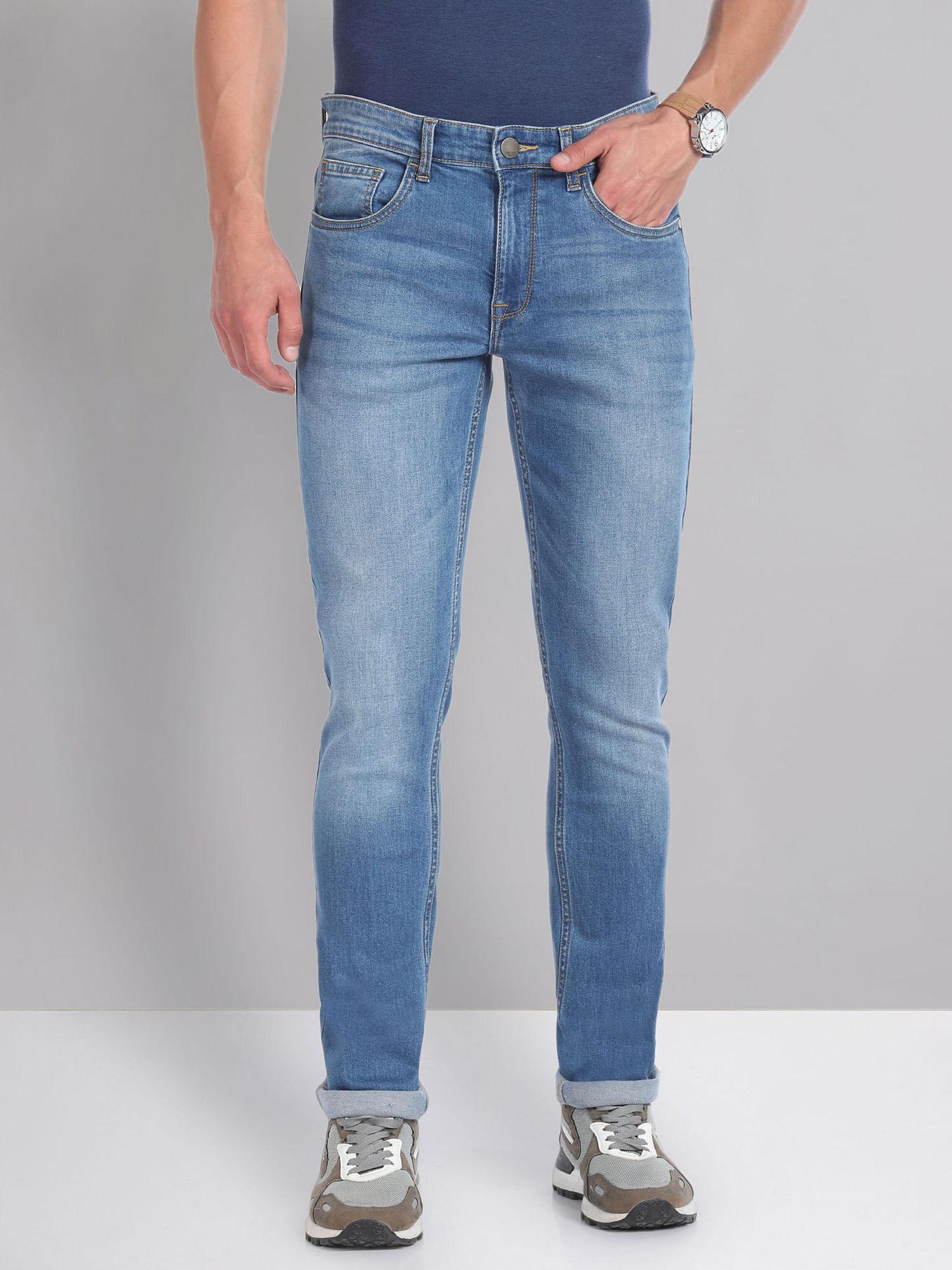 mid rise skinny fit jeans