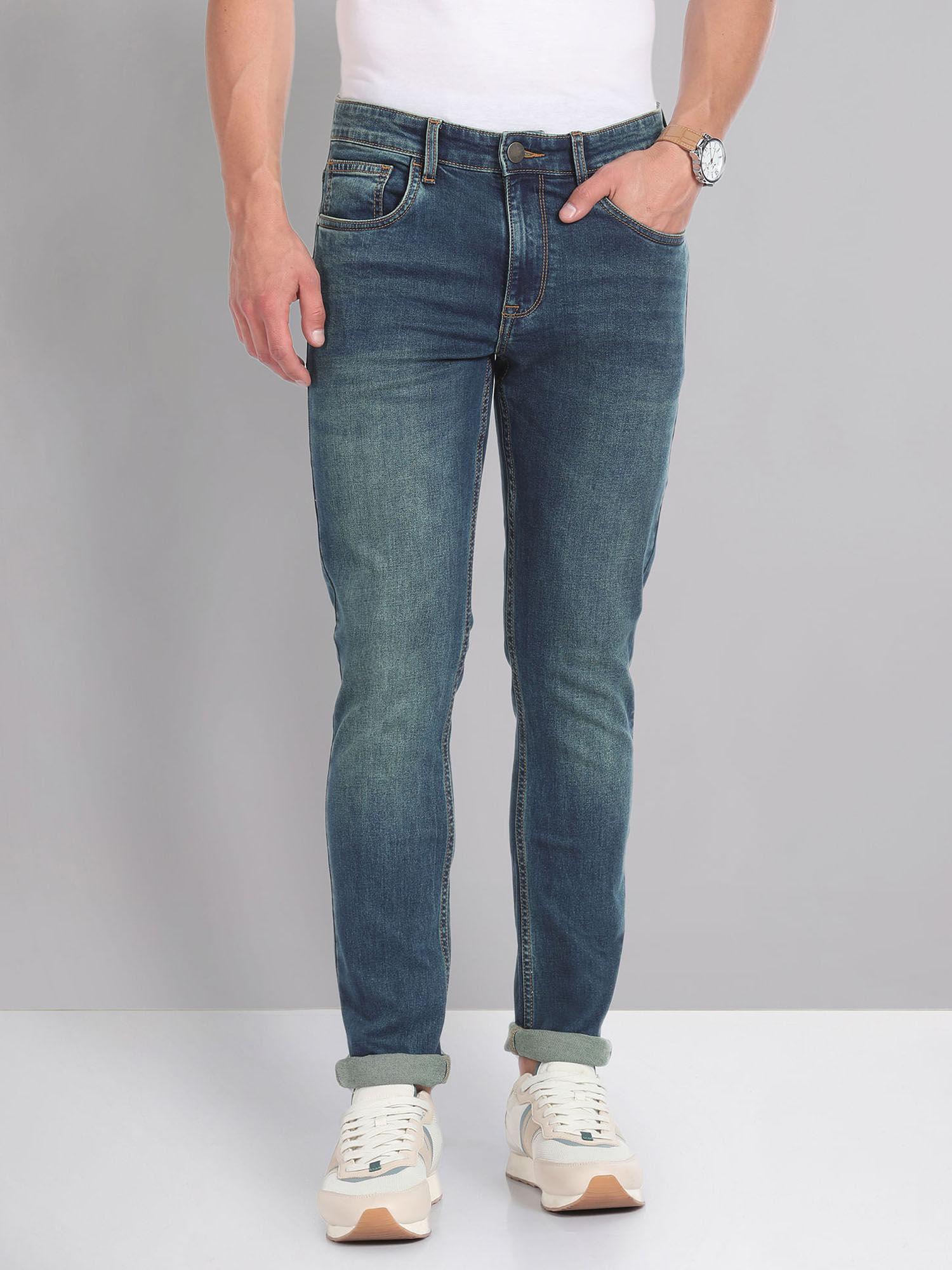 mid rise skinny fit jeans