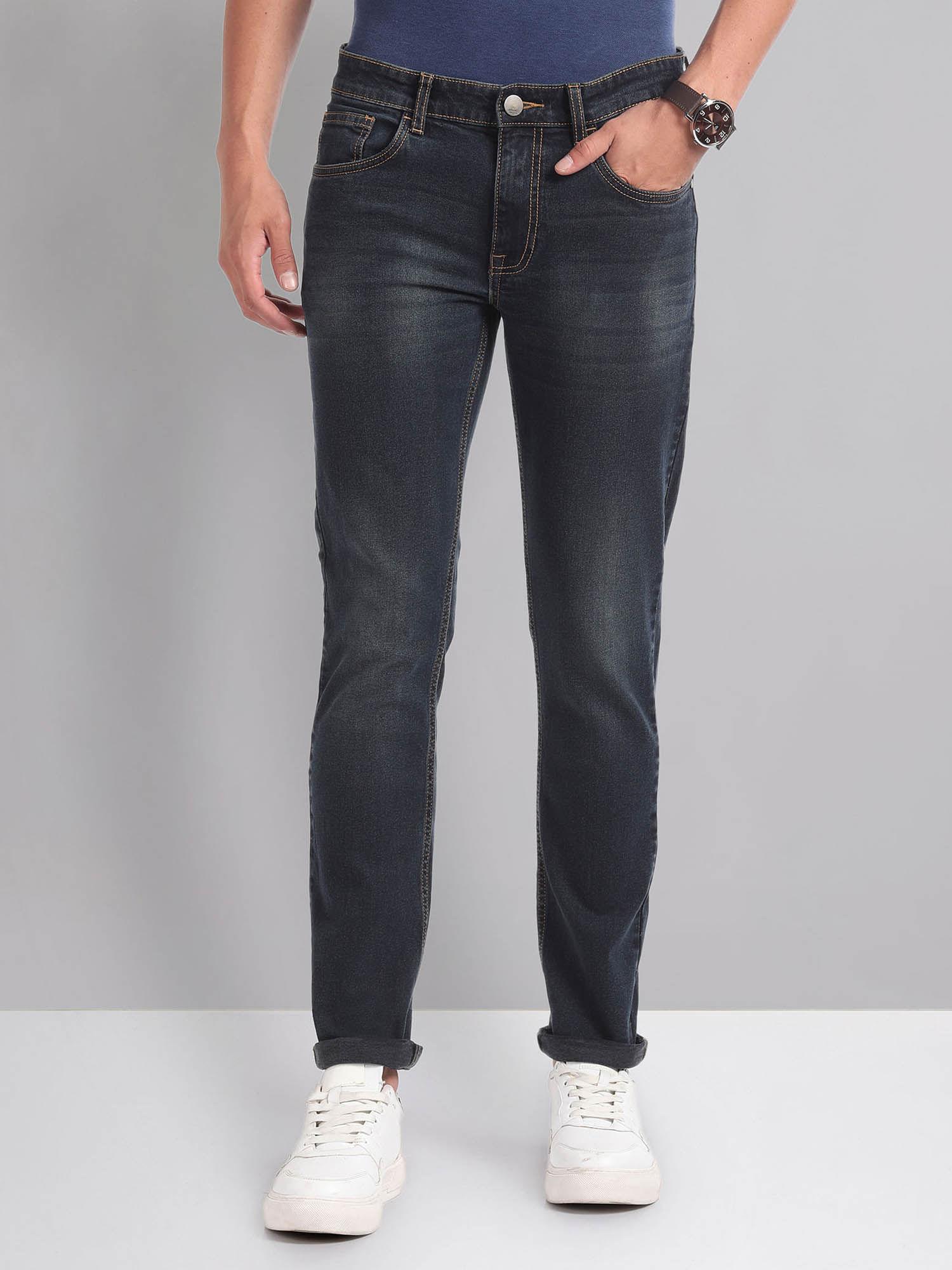 mid rise skinny fit jeans