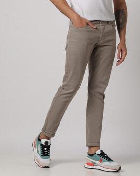 mid-rise skinny fit jeans