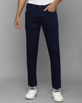 mid-rise skinny fit jeans