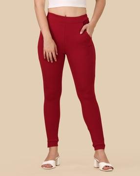 mid-rise skinny fit pant