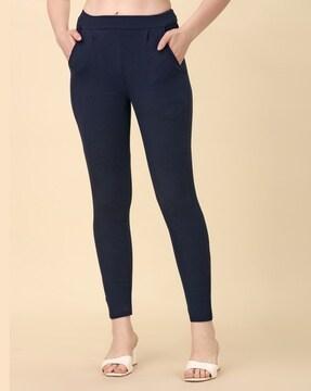 mid rise skinny fit pants