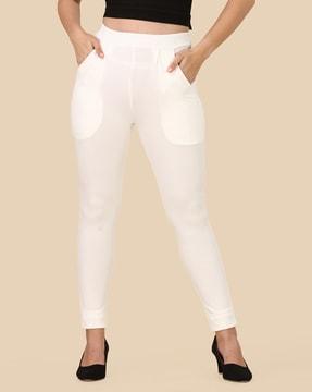 mid rise skinny fit pants