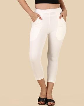 mid rise skinny fit pants