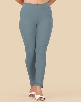 mid rise skinny fit pants