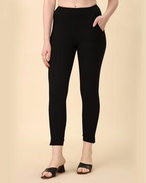 mid rise skinny fit pants