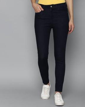 mid-rise skinny jeans