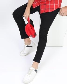 mid-rise skinny jeans