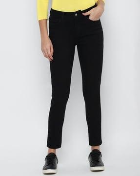 mid-rise skinny jeans