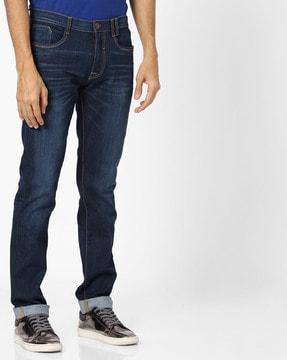 mid-rise skinny jeans