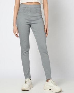 mid-rise skinny jeggings