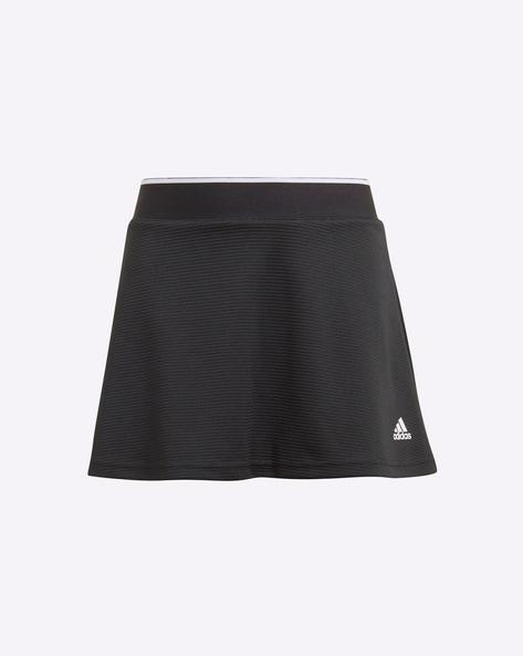 mid-rise skirt with logo branding