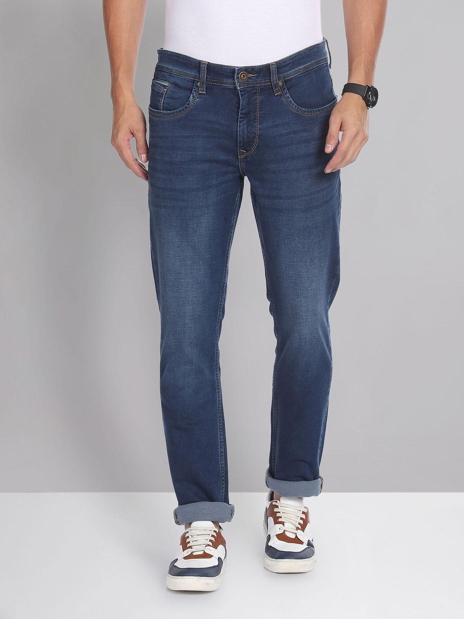 mid rise slim fit jeans