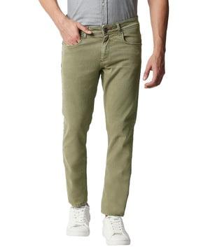 mid-rise slim fit jeans