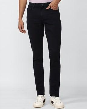 mid-rise slim fit jeans