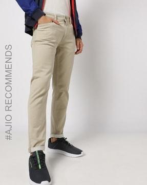 mid-rise slim fit jeans