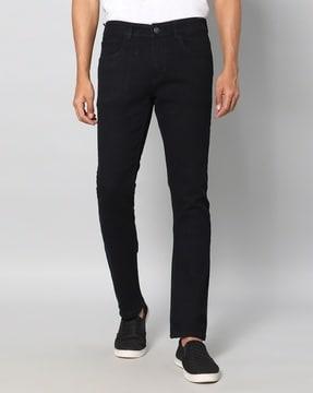 mid-rise slim fit jeans