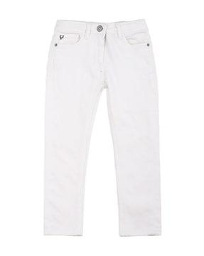 mid-rise slim fit jeans