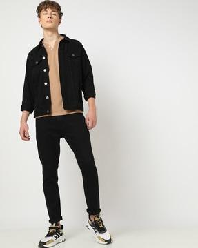 mid-rise slim fit jeans