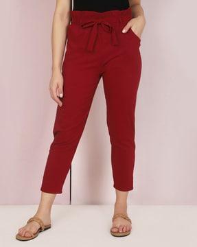 mid-rise slim fit pant