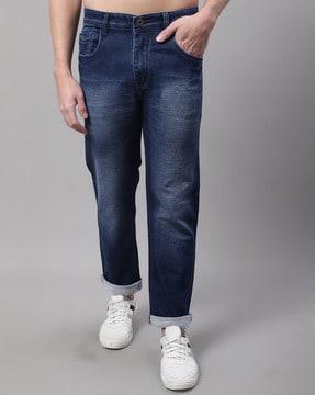 mid rise slim jeans