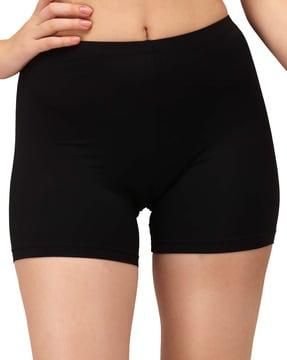 mid-rise soft polyamide spandex mid thigh length cycling shorts