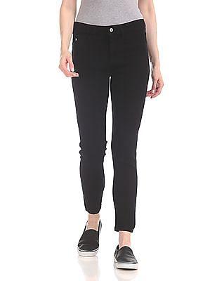 mid rise solid jeggings