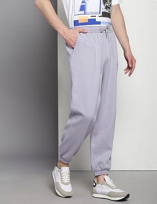 mid rise solid joggers