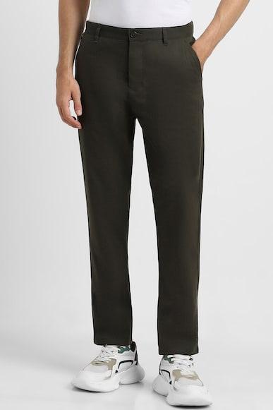 mid rise solid pant