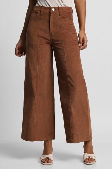 mid rise solid pant