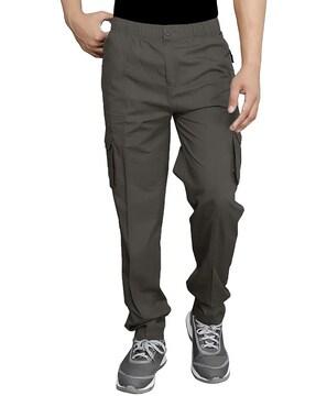 mid-rise straight-fit cargo pant