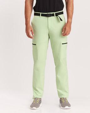 mid-rise straight-fit cargo pants