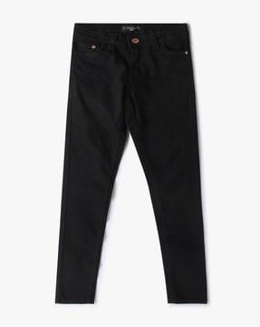 mid-rise straight fit jeans