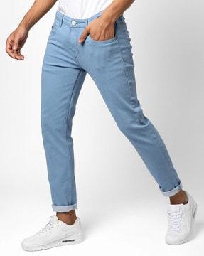 mid rise straight jeans